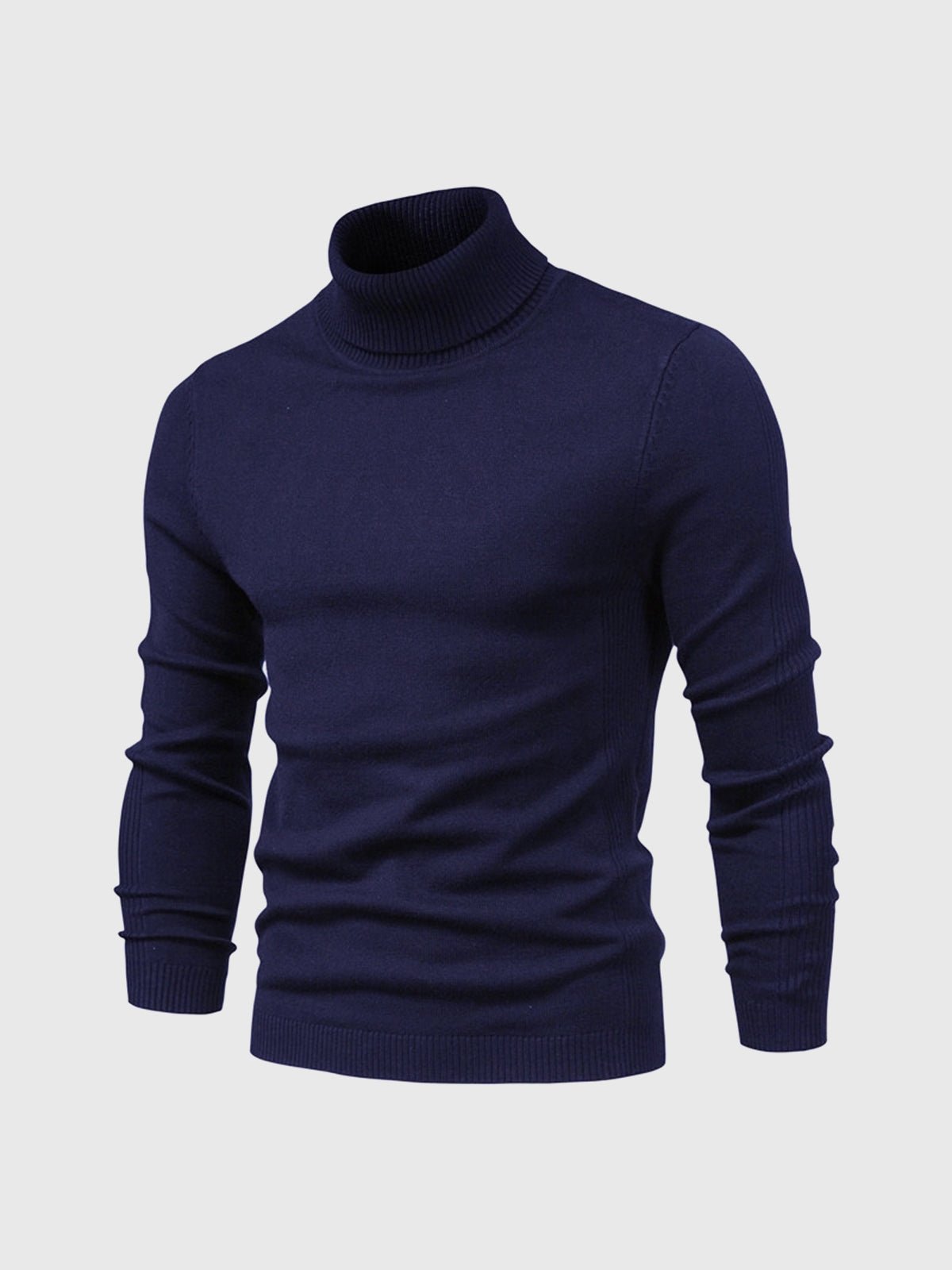 Sweter Męski z Golfem | Regularny Krój i Długi Rękaw - Arkadya Outlet - Sweaters