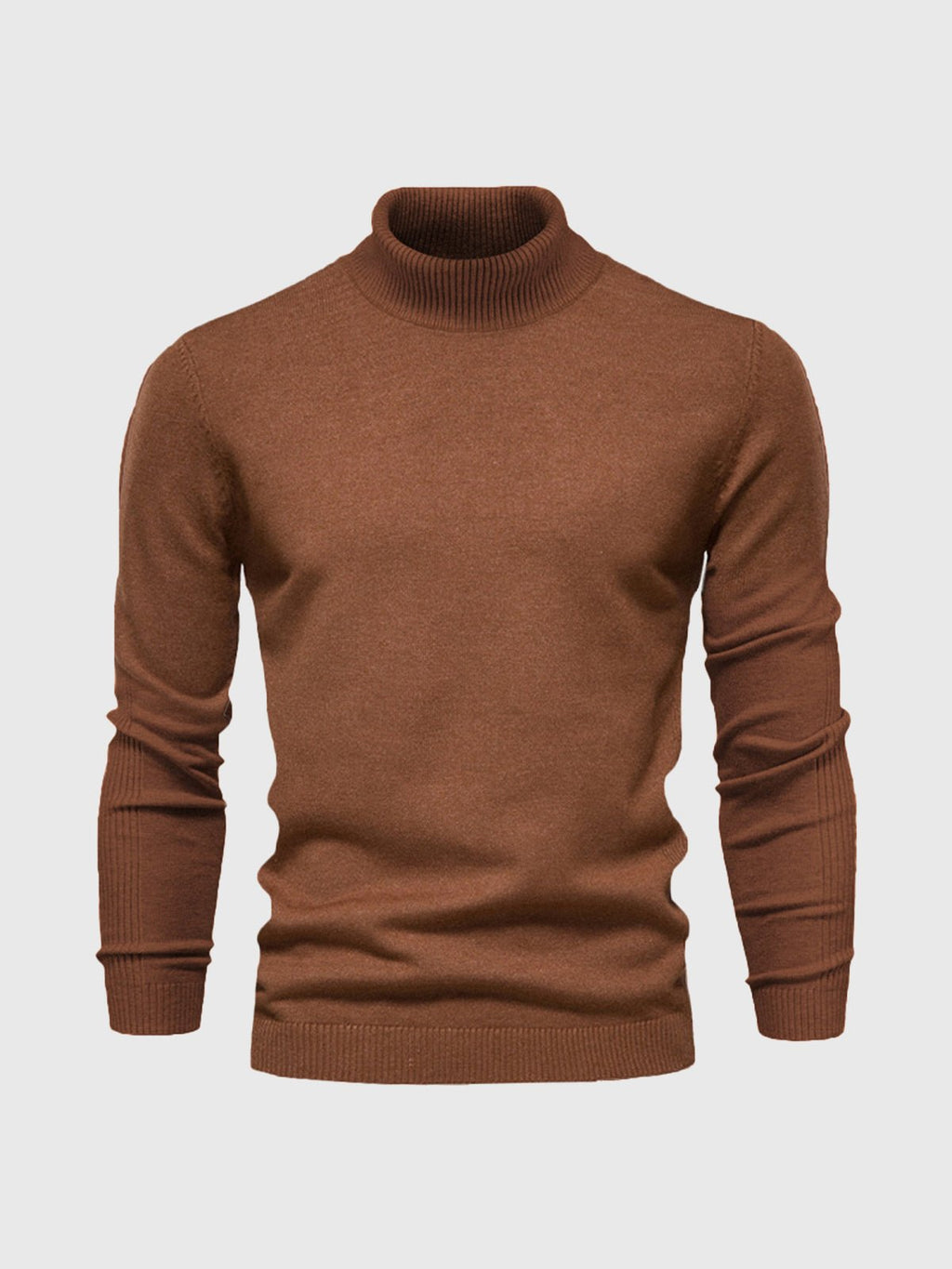 Sweter Męski z Golfem | Regularny Krój i Długi Rękaw - Arkadya Outlet - Sweaters
