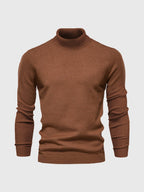 Sweter Męski z Golfem | Regularny Krój i Długi Rękaw - Arkadya Outlet - Sweaters