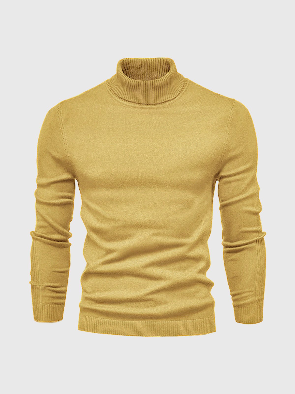 Sweter Męski z Golfem | Regularny Krój i Długi Rękaw - Arkadya Outlet - Sweaters
