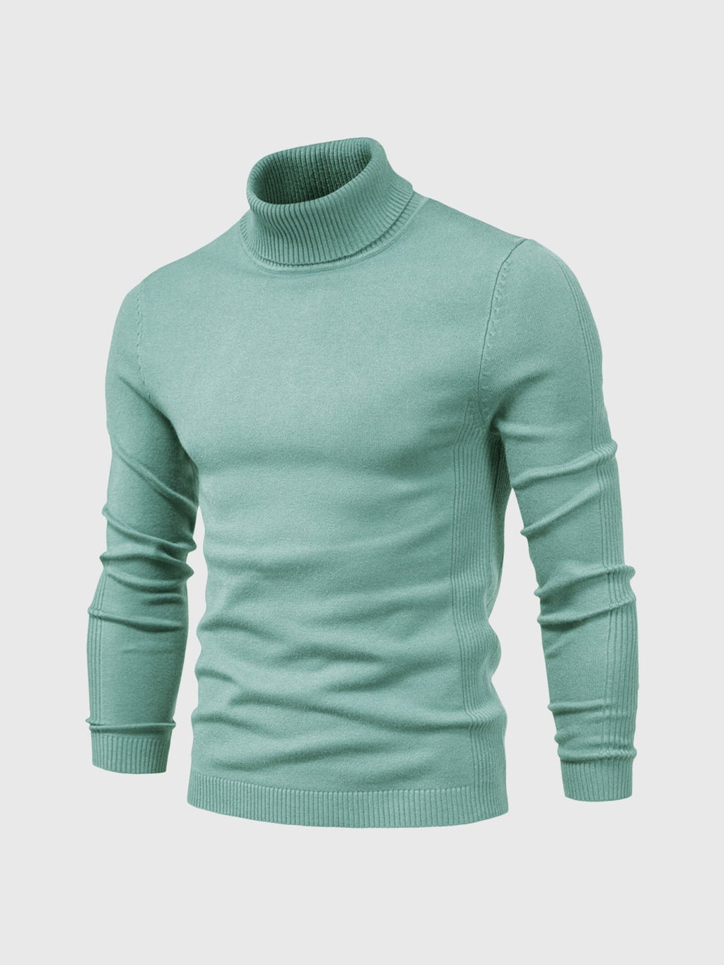 Sweter Męski z Golfem | Regularny Krój i Długi Rękaw - Arkadya Outlet - Sweaters