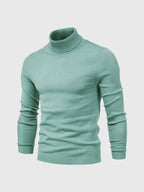 Sweter Męski z Golfem | Regularny Krój i Długi Rękaw - Arkadya Outlet - Sweaters
