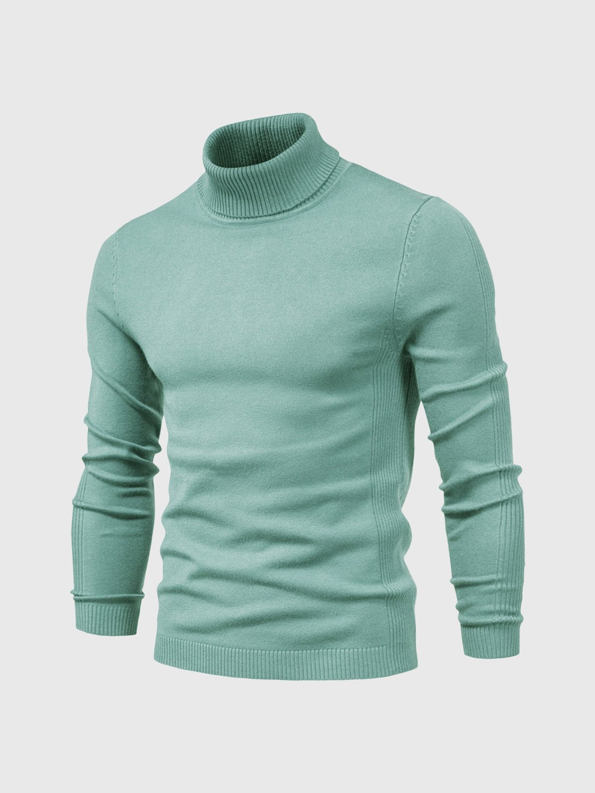 Sweter Męski z Golfem | Regularny Krój i Długi Rękaw - Arkadya Outlet - Sweaters