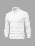 Sweter Męski z Golfem | Regularny Krój i Długi Rękaw - Arkadya Outlet - Sweaters