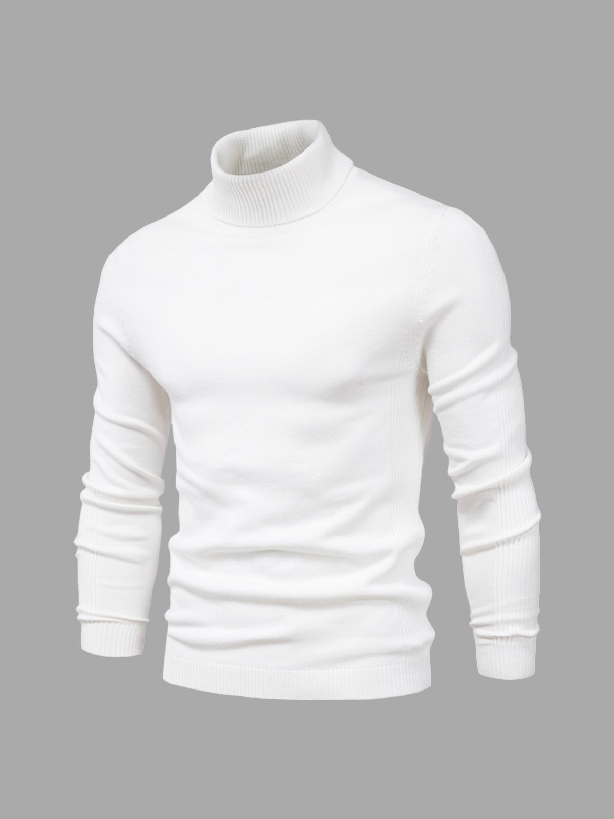 Sweter Męski z Golfem | Regularny Krój i Długi Rękaw - Arkadya Outlet - Sweaters