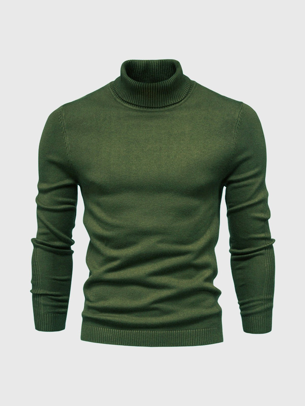Sweter Męski z Golfem | Regularny Krój i Długi Rękaw - Arkadya Outlet - Sweaters