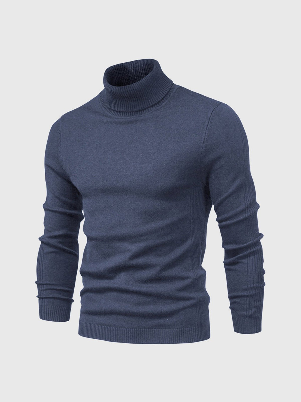 Sweter Męski z Golfem | Regularny Krój i Długi Rękaw - Arkadya Outlet - Sweaters