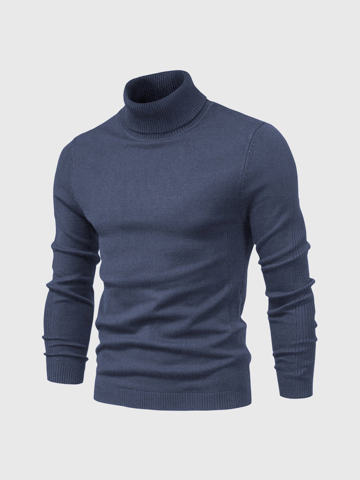 Sweter Męski z Golfem | Regularny Krój i Długi Rękaw - Arkadya Outlet - Sweaters