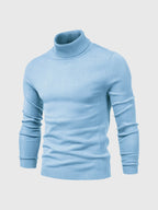 Sweter Męski z Golfem | Regularny Krój i Długi Rękaw - Arkadya Outlet - Sweaters