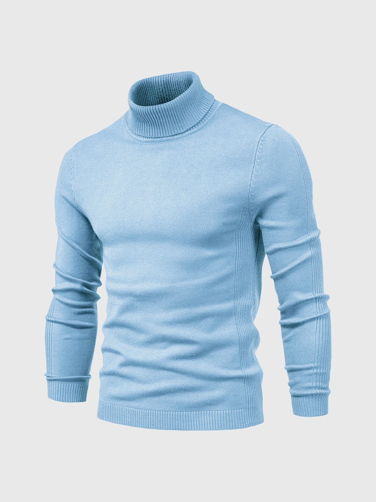 Sweter Męski z Golfem | Regularny Krój i Długi Rękaw - Arkadya Outlet - Sweaters