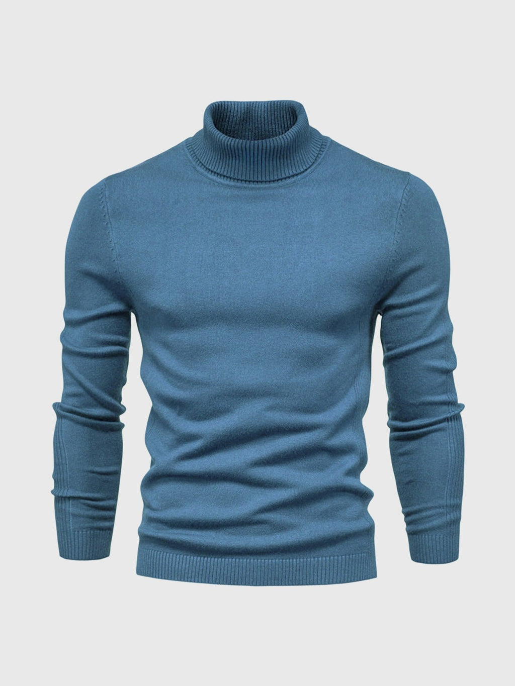 Sweter Męski z Golfem | Regularny Krój i Długi Rękaw - Arkadya Outlet - Sweaters