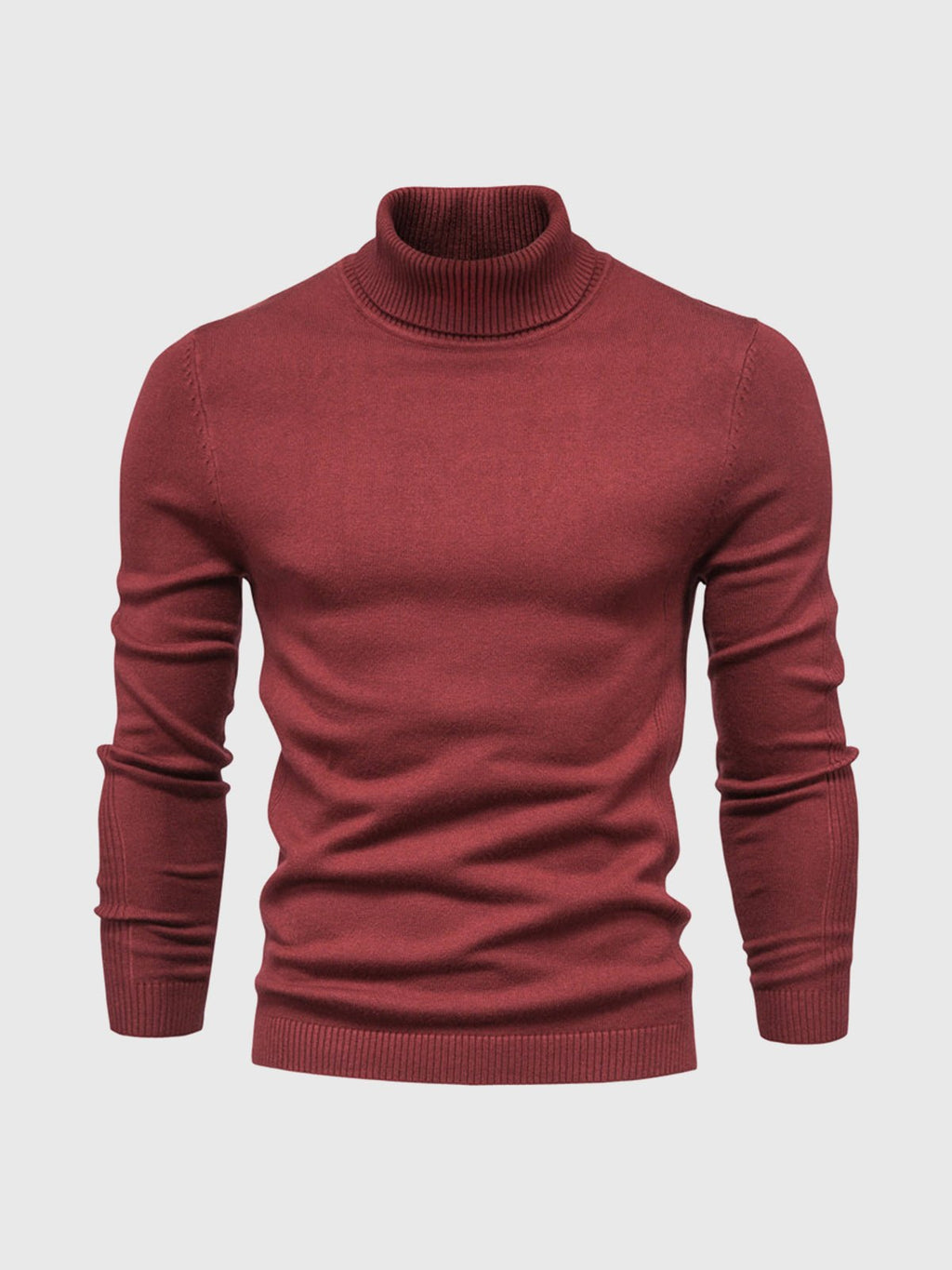 Sweter Męski z Golfem | Regularny Krój i Długi Rękaw - Arkadya Outlet - Sweaters
