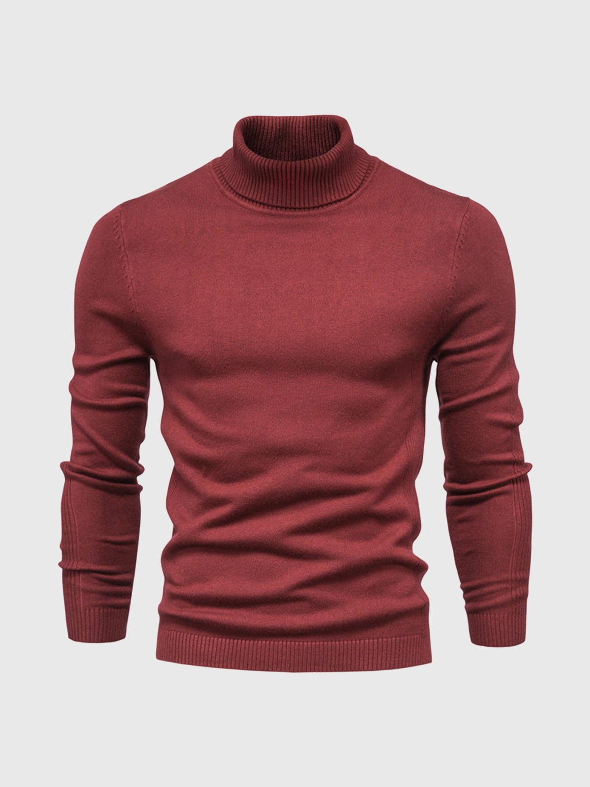 Sweter Męski z Golfem | Regularny Krój i Długi Rękaw - Arkadya Outlet - Sweaters
