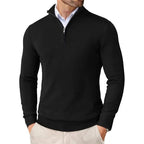Sweter Męski z Zamkiem | Regularny Krój i Długi Rękaw - Arkadya Outlet - Sweaters