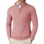 Sweter Męski z Zamkiem | Regularny Krój i Długi Rękaw - Arkadya Outlet - Sweaters