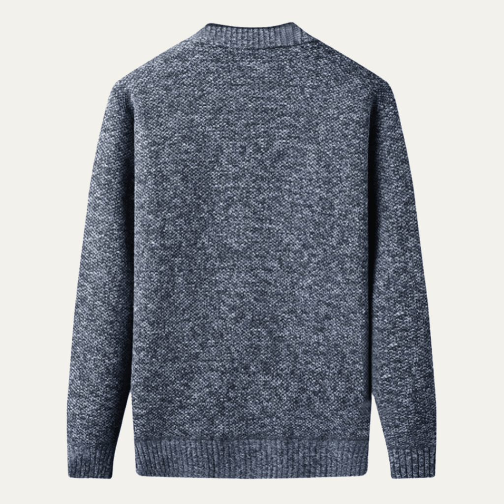Sweter rozpinany męski z dekoltem V - Arkadya Outlet - Men Cardigan