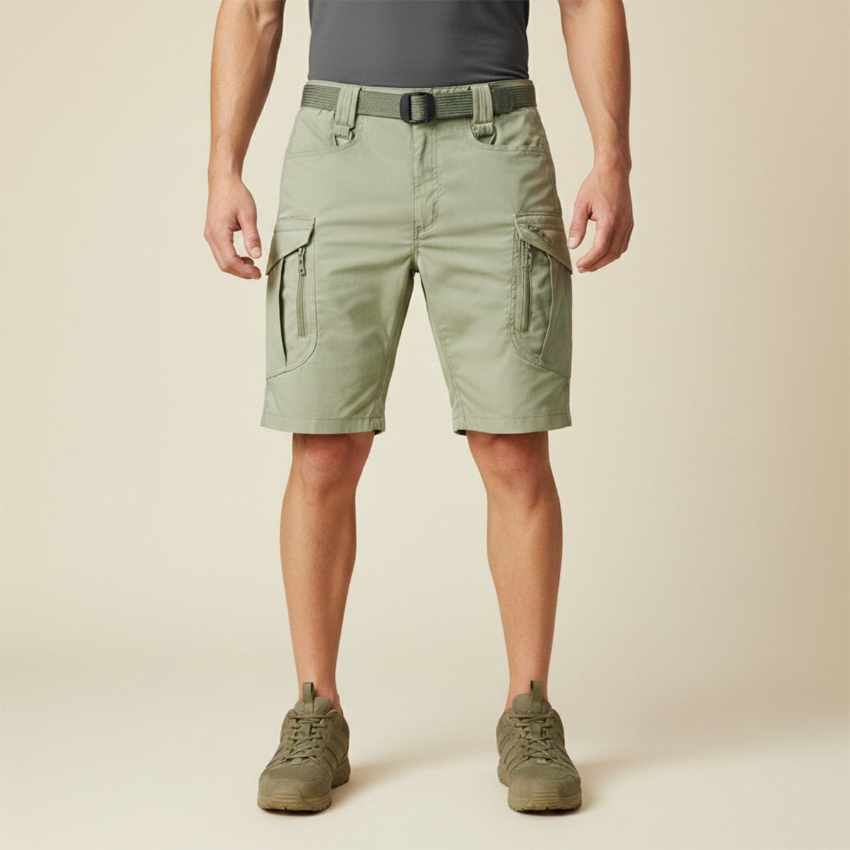 Szorty męskie cargo klasyczne - Arkadya Outlet - Men Short
