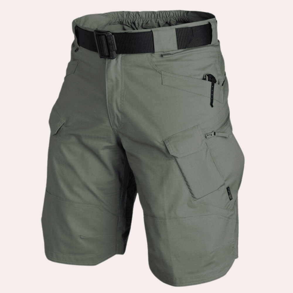 Szorty męskie cargo z paskiem - Arkadya Outlet - Men Short