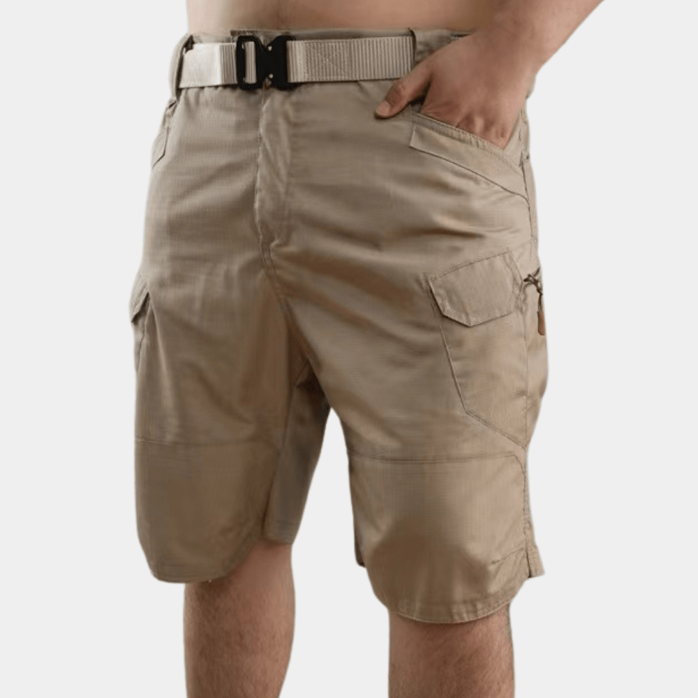 Szorty męskie cargo z paskiem - Arkadya Outlet - Men Short