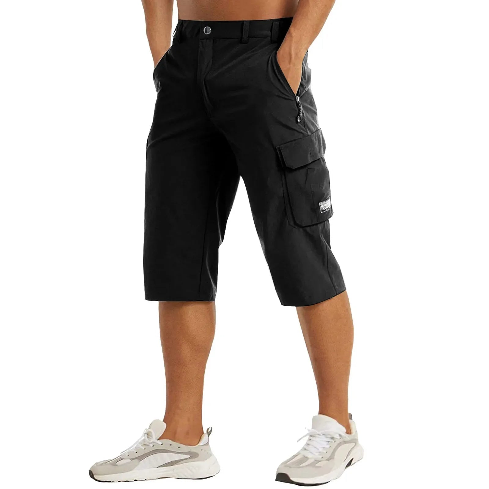 Szorty męskie cargo z zamkami - Arkadya Outlet - Men Short