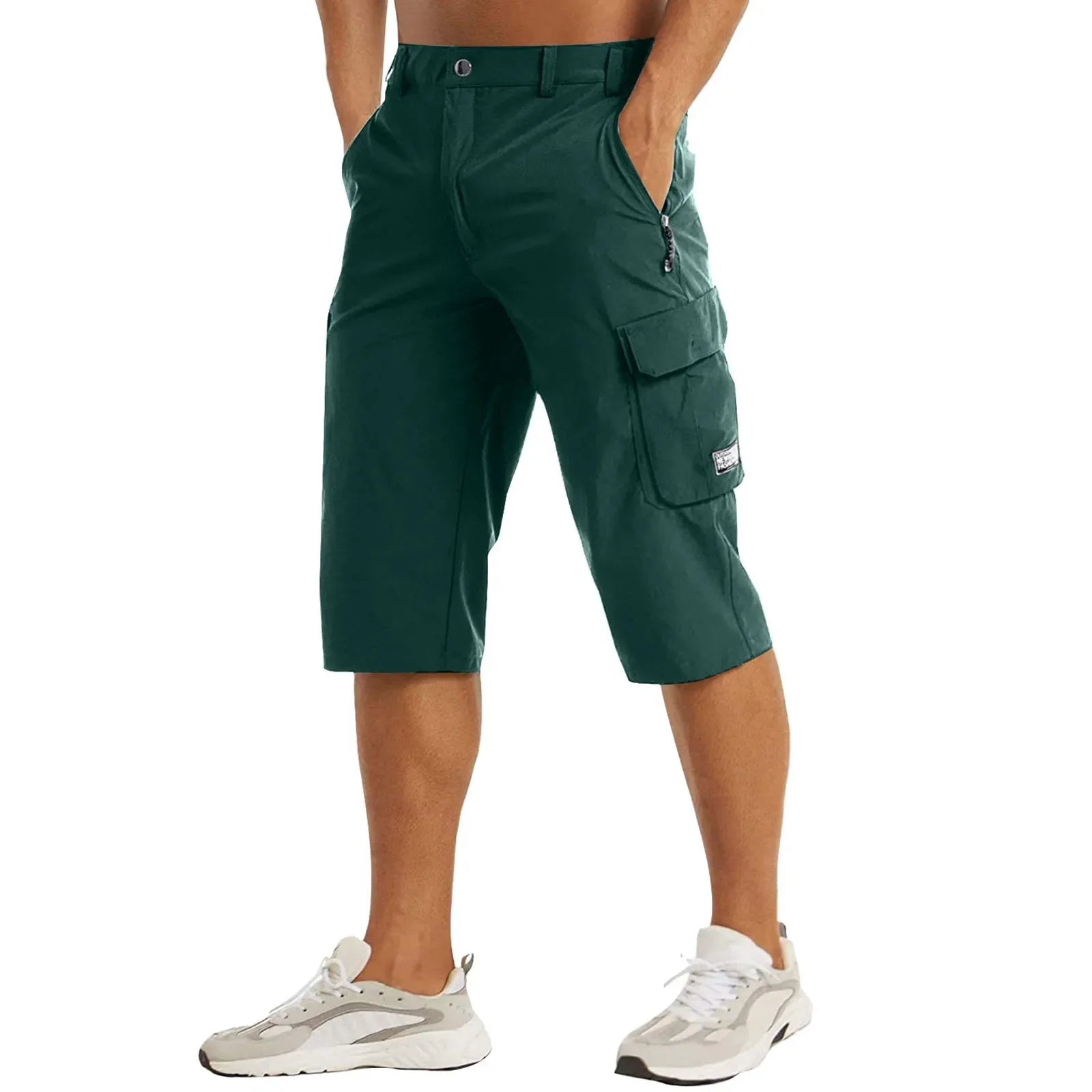 Szorty męskie cargo z zamkami - Arkadya Outlet - Men Short