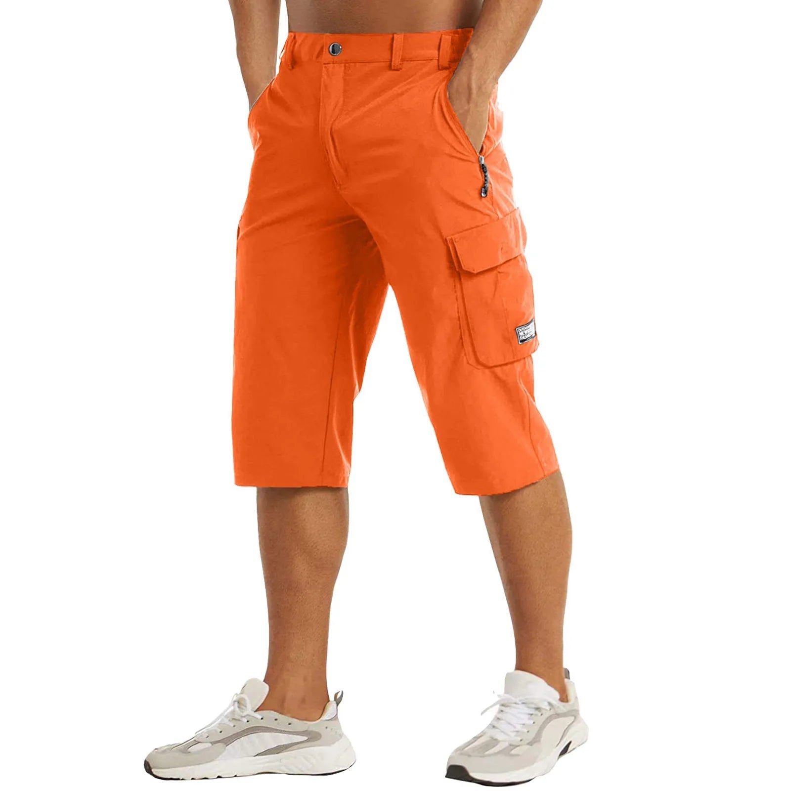 Szorty męskie cargo z zamkami - Arkadya Outlet - Men Short