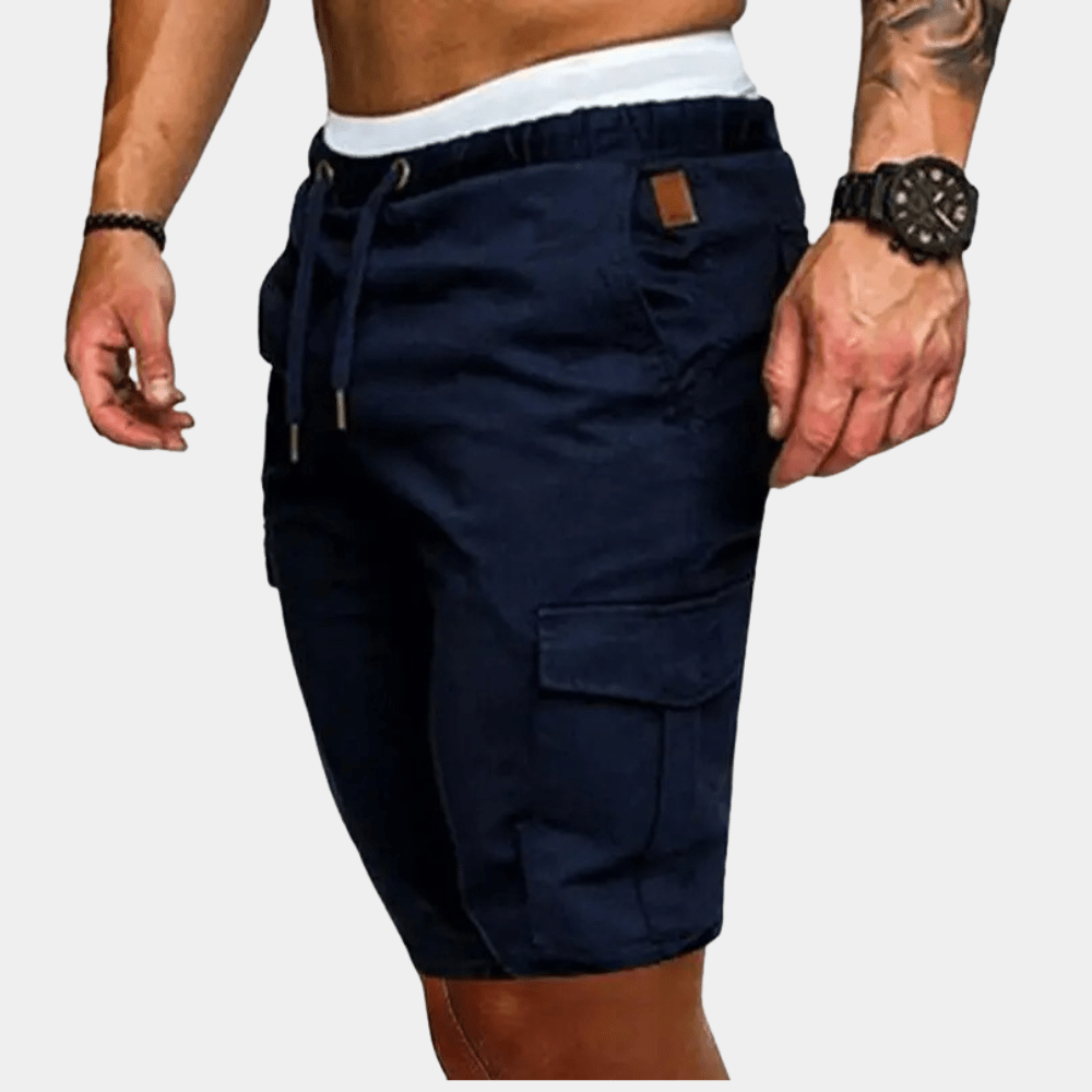 Szorty męskie cargo ze sznurkiem - Arkadya Outlet - Men Short