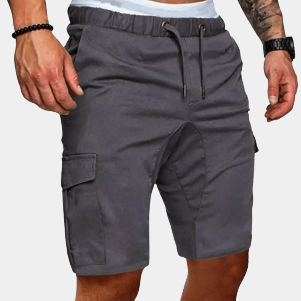 Szorty męskie cargo ze sznurkiem - Arkadya Outlet - Men Short