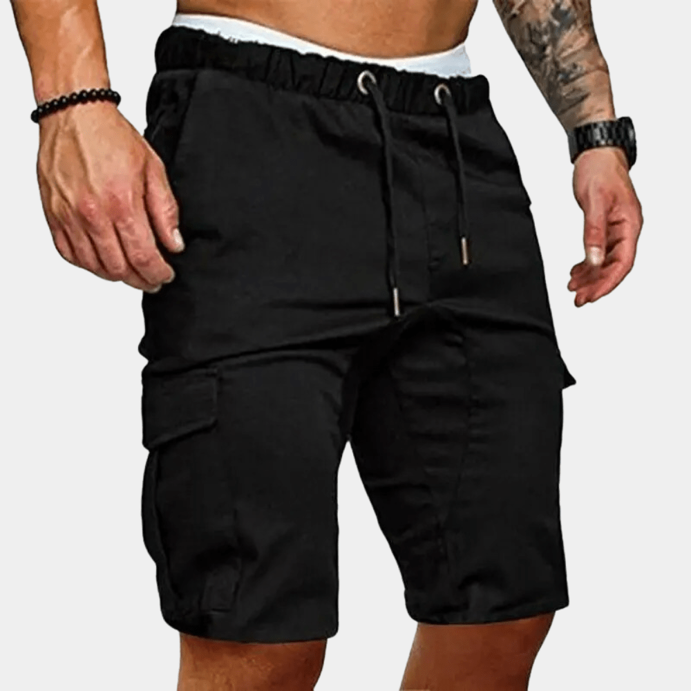 Szorty męskie cargo ze sznurkiem - Arkadya Outlet - Men Short