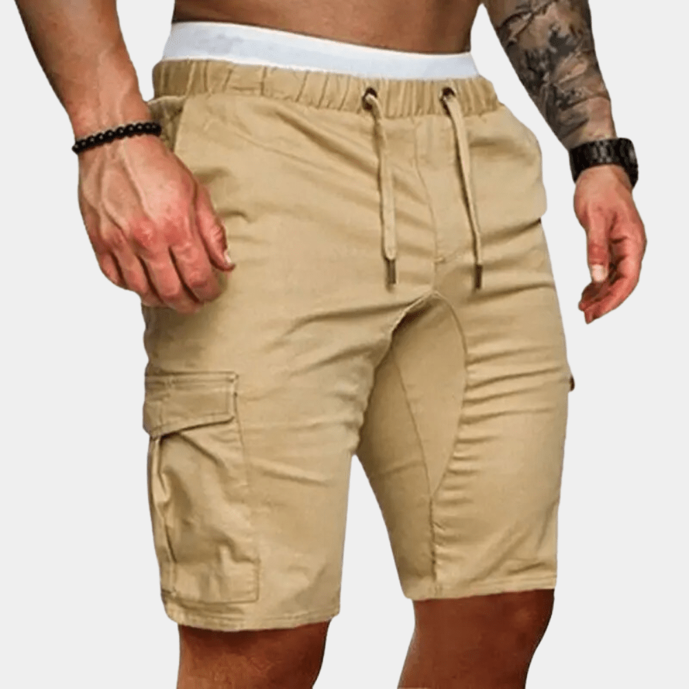 Szorty męskie cargo ze sznurkiem - Arkadya Outlet - Men Short