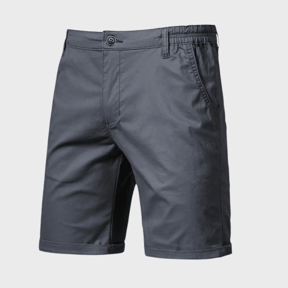 Szorty męskie chino z elastycznym pasem - Arkadya Outlet - Men Short