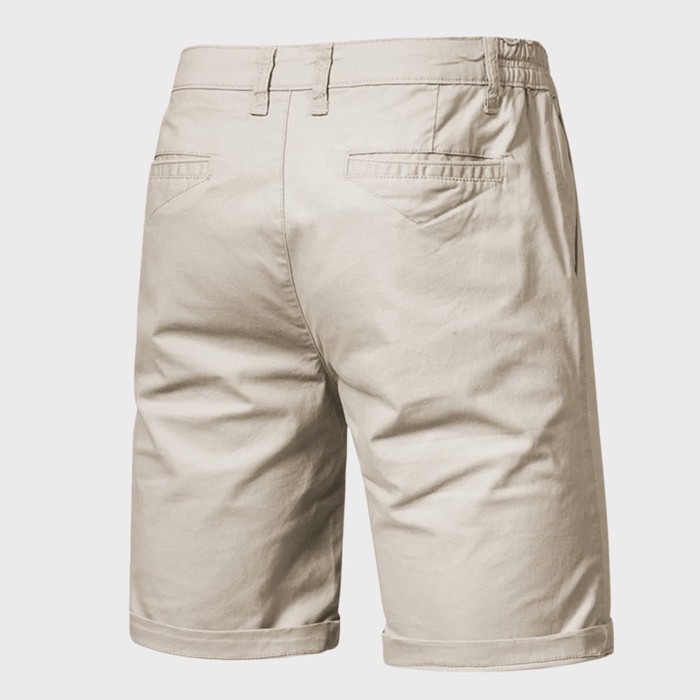 Szorty męskie chino z elastycznym pasem - Arkadya Outlet - Men Short