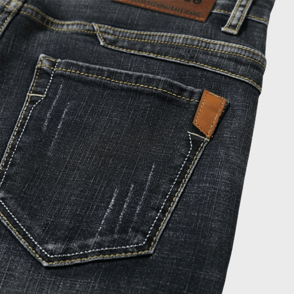 Szorty męskie jeansowe klasyczne - Arkadya Outlet - Men Short