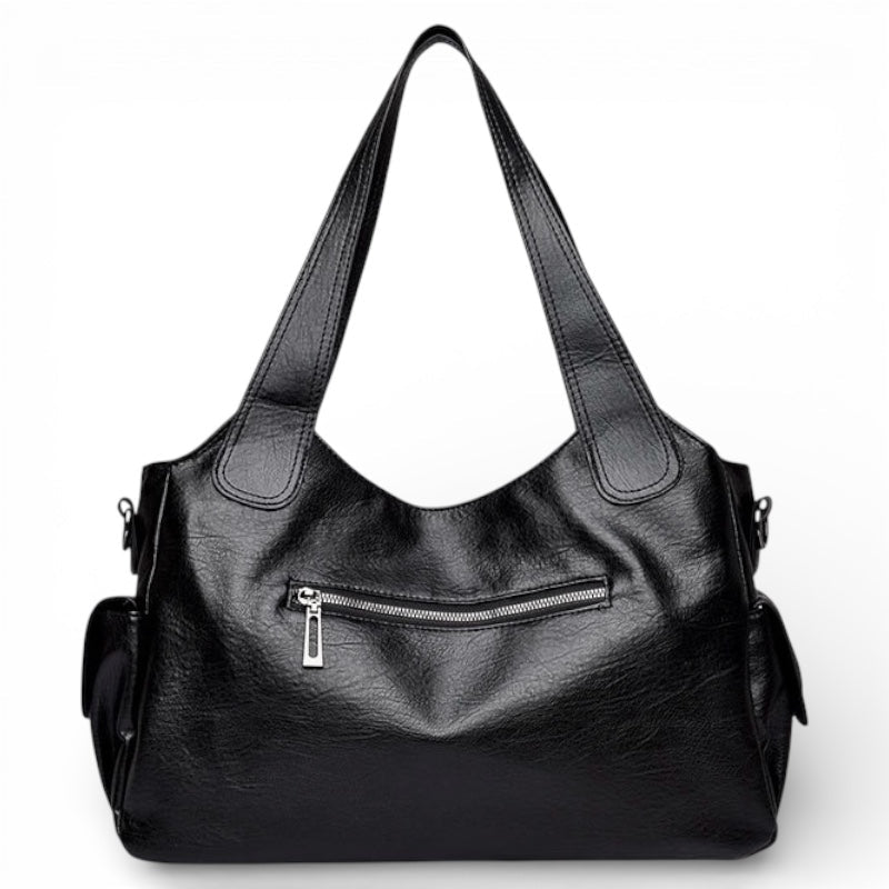 Torba na ramię damska – regulowany pasek, srebrne okucia - Arkadya Outlet - Women Bag