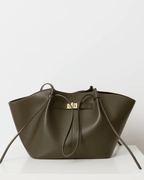 Torba shopper damska – zamek, długi pasek na ramię - Arkadya Outlet - Women Bag