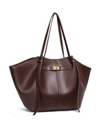 Torba shopper damska – zamek, długi pasek na ramię - Arkadya Outlet - Women Bag