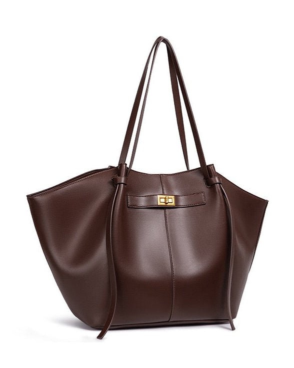 Torba shopper damska – zamek, długi pasek na ramię - Arkadya Outlet - Women Bag