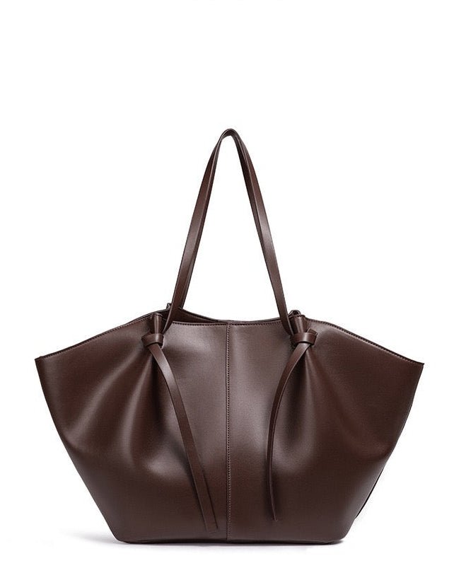 Torba shopper damska – zamek, długi pasek na ramię - Arkadya Outlet - Women Bag
