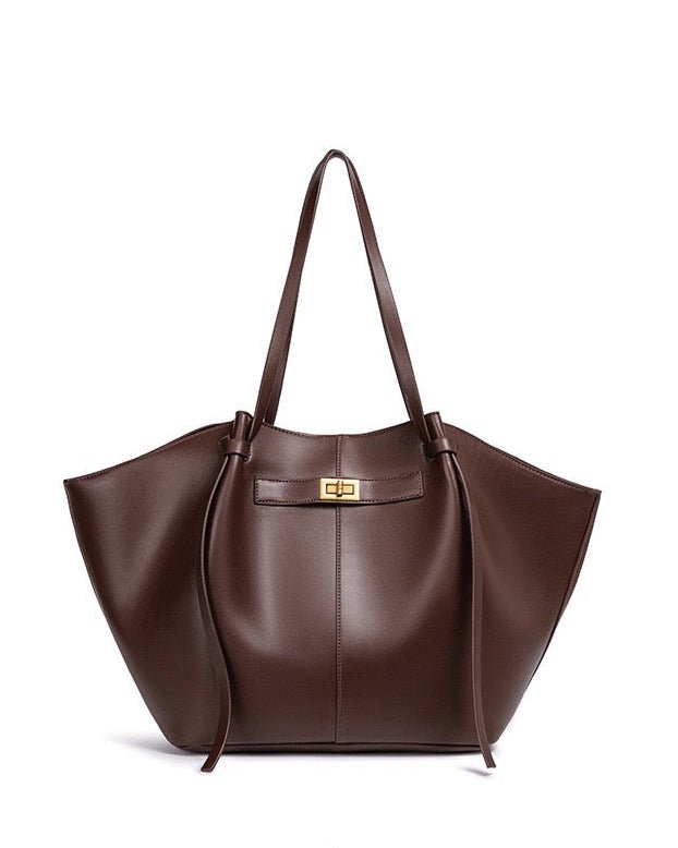 Torba shopper damska – zamek, długi pasek na ramię - Arkadya Outlet - Women Bag