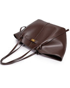 Torba shopper damska – zamek, długi pasek na ramię - Arkadya Outlet - Women Bag