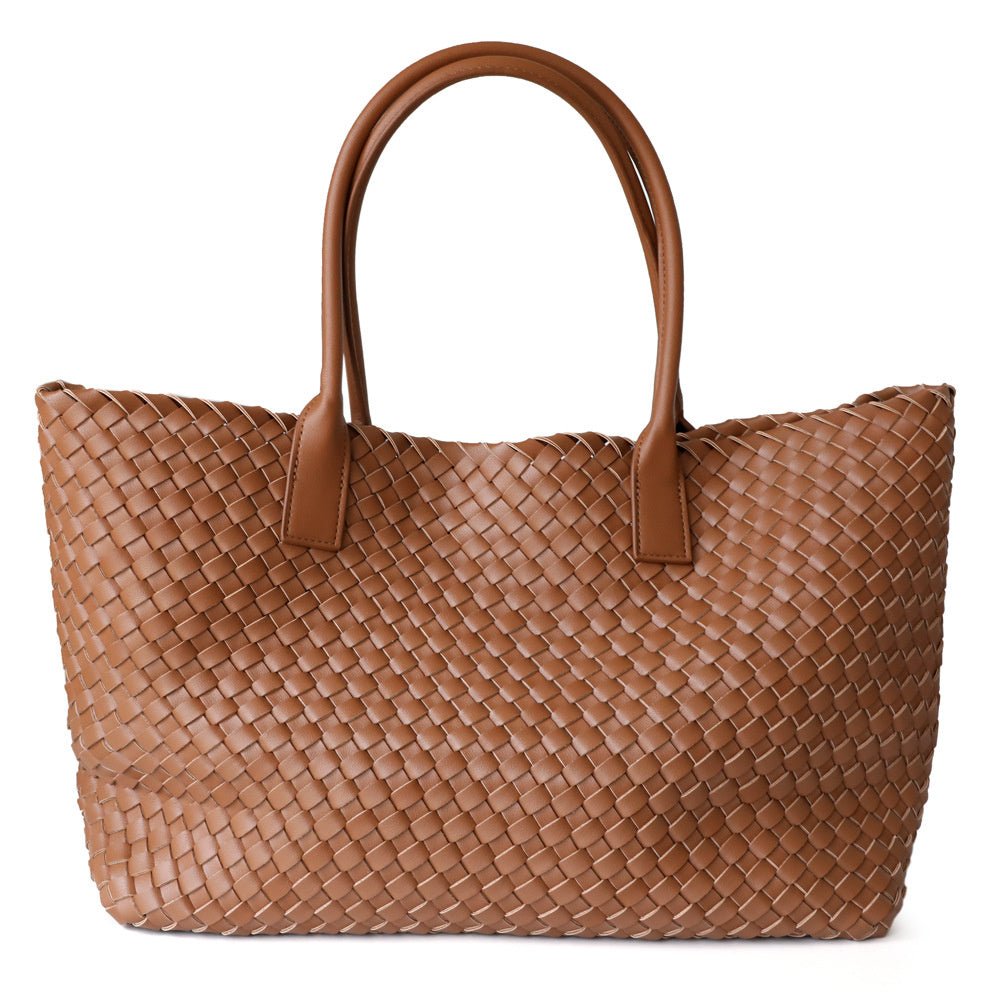 Torba tote damska – tkana faktura, otwarta góra - Arkadya Outlet - Women Bag