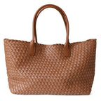 Torba tote damska – tkana faktura, otwarta góra - Arkadya Outlet - Women Bag