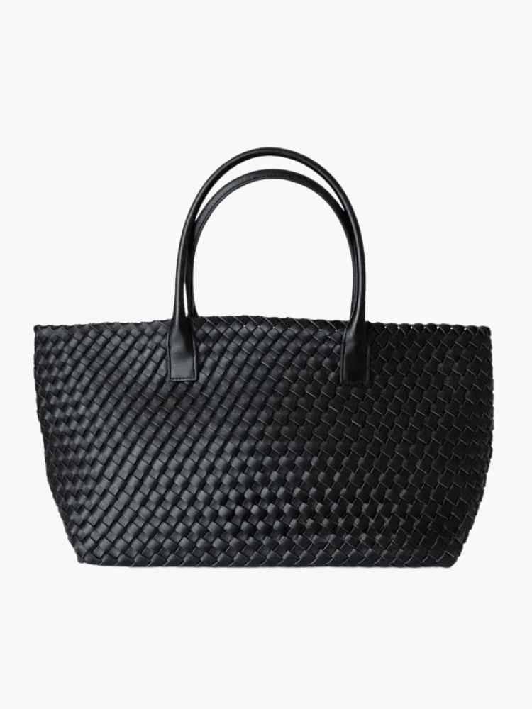 Torba tote damska – tkana faktura, otwarta góra - Arkadya Outlet - Women Bag