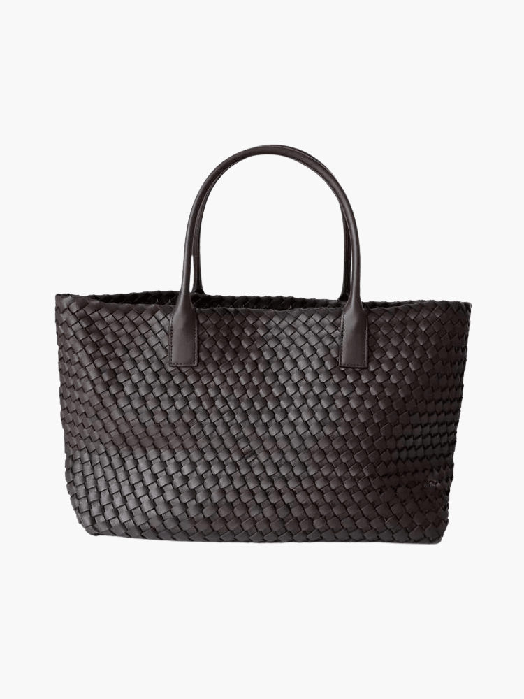 Torba tote damska – tkana faktura, otwarta góra - Arkadya Outlet - Women Bag