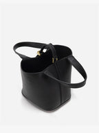 Torba worek damska – fakturowana, usztywniona forma - Arkadya Outlet - Women Bag