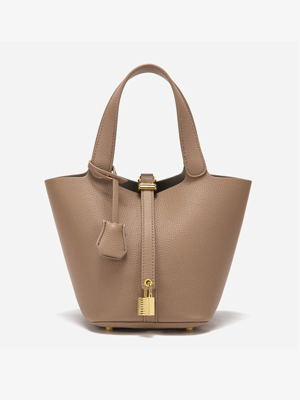 Torba worek damska – fakturowana, usztywniona forma - Arkadya Outlet - Women Bag