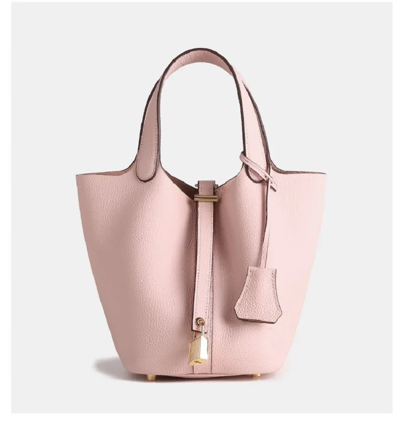 Torba worek damska – fakturowana, usztywniona forma - Arkadya Outlet - Women Bag