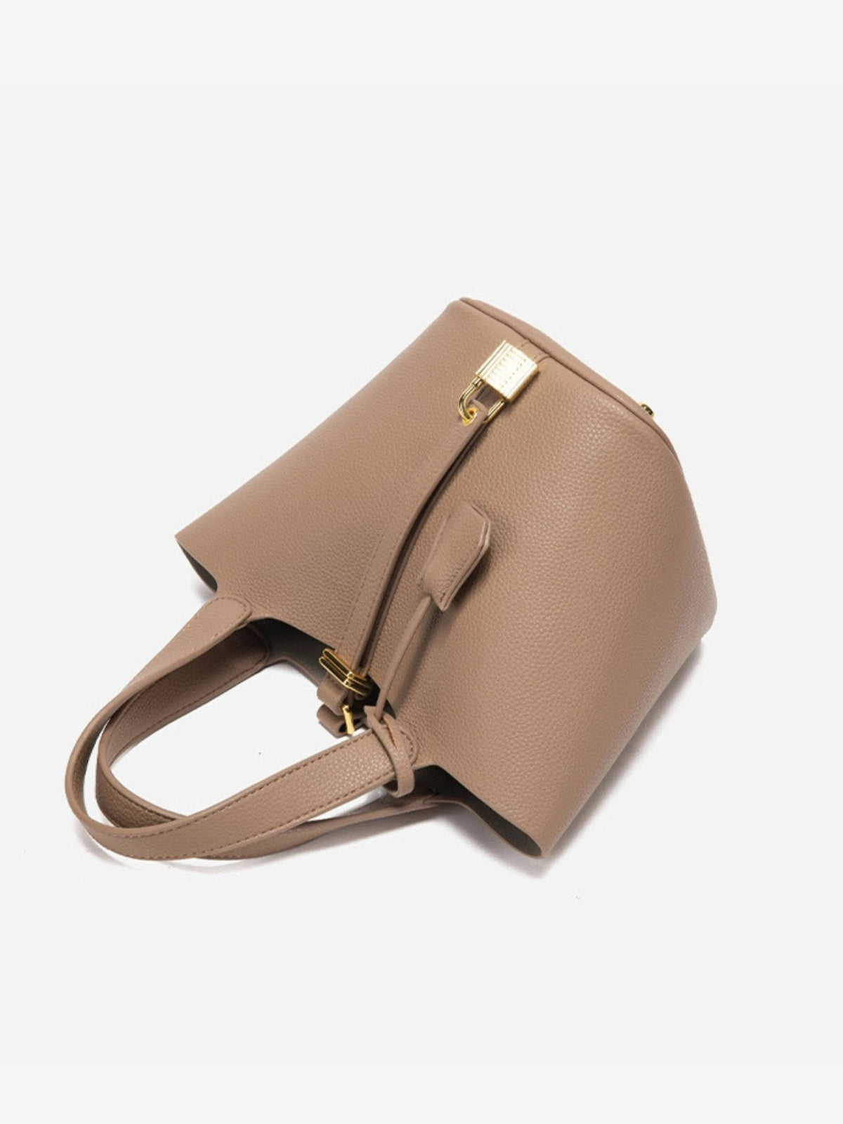 Torba worek damska – fakturowana, usztywniona forma - Arkadya Outlet - Women Bag