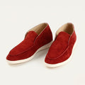 Zamszowe mokasyny męskie wsuwane – gumowa podeszwa - Arkadya Outlet - Men Shoes
