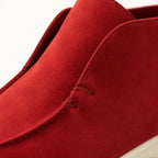 Zamszowe mokasyny męskie wsuwane – gumowa podeszwa - Arkadya Outlet - Men Shoes
